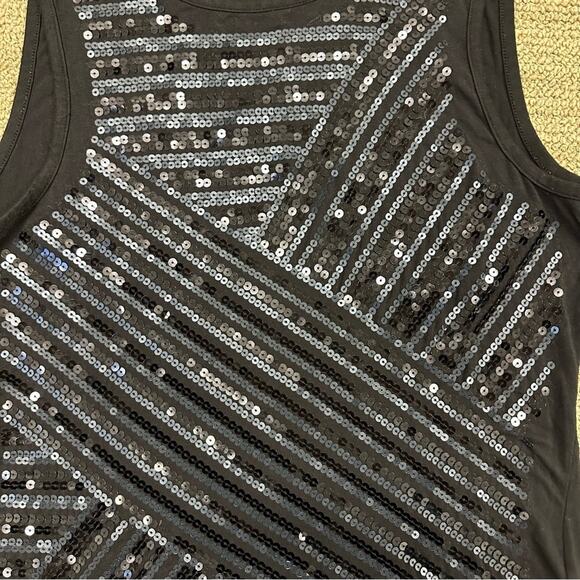 Calvin Klein Sequin Design Tank Top - Size Small - Picture 4 of 10